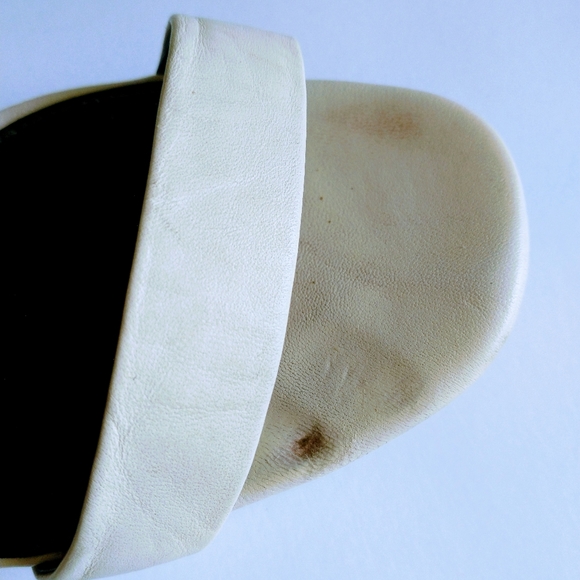 CALVIN KLEIN BREANNIE (SOFT WHITE/BLACK LEATHER) SANDALS - Picture 10 of 16